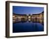 Place De La Bourse at Night, Bordeaux, Aquitaine, France, Europe-Charles Bowman-Framed Photographic Print