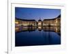 Place De La Bourse at Night, Bordeaux, Aquitaine, France, Europe-Charles Bowman-Framed Photographic Print