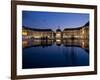 Place De La Bourse at Night, Bordeaux, Aquitaine, France, Europe-Charles Bowman-Framed Photographic Print