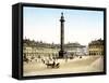 Place De La Colonne Vendome, Paris-null-Framed Stretched Canvas