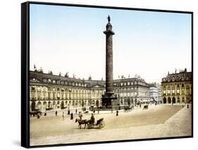 Place De La Colonne Vendome, Paris-null-Framed Stretched Canvas