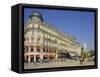 Place De La Comedie, Montpellier, France-John Miller-Framed Stretched Canvas