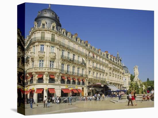 Place De La Comedie, Montpellier, France-John Miller-Stretched Canvas