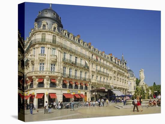 Place De La Comedie, Montpellier, France-John Miller-Stretched Canvas