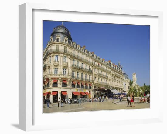 Place De La Comedie, Montpellier, France-John Miller-Framed Photographic Print
