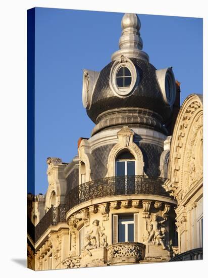 Place De La Comedie, Montpellier, Herault Department, Languedoc-Roussillon, France-Walter Bibikow-Stretched Canvas