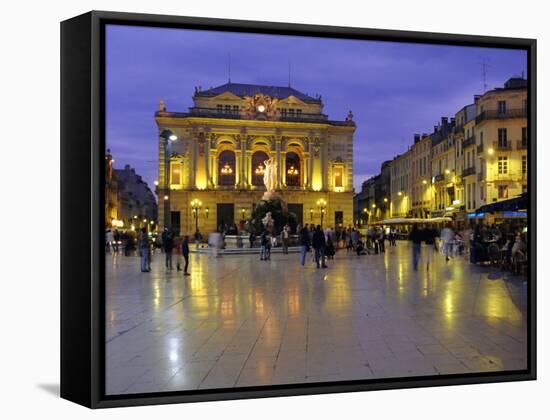 Place De La Comedie, Montpellier, Herault, Languedoc, France, Europe-John Miller-Framed Stretched Canvas