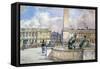 Place De La Concorde, 1847-1908-John Fulleylove-Framed Stretched Canvas