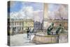 Place De La Concorde, 1847-1908-John Fulleylove-Stretched Canvas