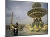 Place de la Concorde and Obelisque, Paris, France-David Barnes-Mounted Photographic Print