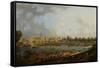 Place De La Concorde, C.1783-Pierre-Antoine Demachy-Framed Stretched Canvas