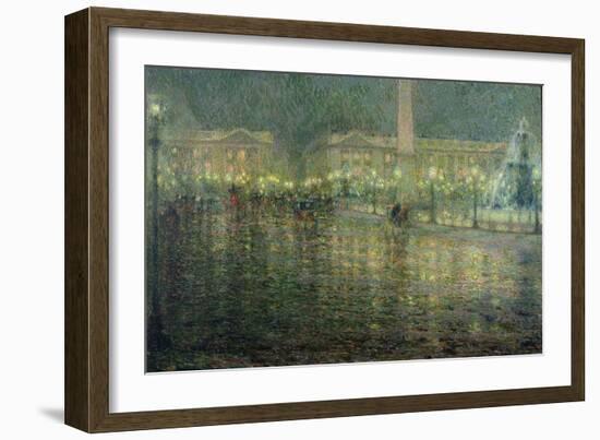 Place de la Concorde, c.1909-Henri Eugene Augustin Le Sidaner-Framed Giclee Print
