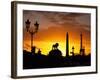 Place de la Concorde, Eiffel Tower, Obelisk, Paris, France-David Barnes-Framed Photographic Print