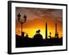 Place de la Concorde, Eiffel Tower, Obelisk, Paris, France-David Barnes-Framed Photographic Print