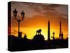 Place de la Concorde, Eiffel Tower, Obelisk, Paris, France-David Barnes-Stretched Canvas