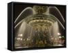 Place De La Concorde Fountains at Night, Paris, France, Europe-Pitamitz Sergio-Framed Stretched Canvas