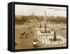 Place De La Concorde, Paris, France. a Little More Traffic to Be Expected Nowadays!!-null-Framed Stretched Canvas