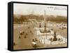 Place De La Concorde, Paris, France. a Little More Traffic to Be Expected Nowadays!!-null-Framed Stretched Canvas