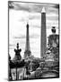 Place De La Concorde with Ancient Obelisk, Hotel Crillon and the Ministry of the Navy, Paris-Philippe Hugonnard-Mounted Photographic Print