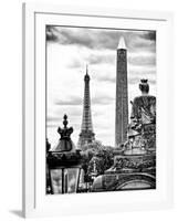 Place De La Concorde with Ancient Obelisk, Hotel Crillon and the Ministry of the Navy, Paris-Philippe Hugonnard-Framed Photographic Print