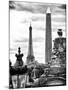 Place De La Concorde with Ancient Obelisk, Hotel Crillon and the Ministry of the Navy, Paris-Philippe Hugonnard-Mounted Photographic Print