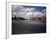 Place de La Concorde with the Ancient Obelisk, Showing Hotel Crillon and the Ministry of the Navy-William Vandivert-Framed Photographic Print