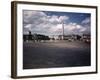 Place de La Concorde with the Ancient Obelisk, Showing Hotel Crillon and the Ministry of the Navy-William Vandivert-Framed Photographic Print