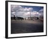 Place de La Concorde with the Ancient Obelisk, Showing Hotel Crillon and the Ministry of the Navy-William Vandivert-Framed Photographic Print