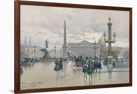 Place De La Concorde-Eugene Galien-Laloue-Framed Giclee Print