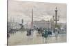 Place De La Concorde-Eugene Galien-Laloue-Stretched Canvas