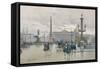 Place De La Concorde-Eugene Galien-Laloue-Framed Stretched Canvas