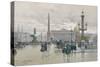 Place De La Concorde-Eugene Galien-Laloue-Stretched Canvas