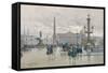 Place De La Concorde-Eugene Galien-Laloue-Framed Stretched Canvas