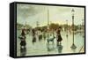 Place de La Concorde-Georges Stein-Framed Stretched Canvas