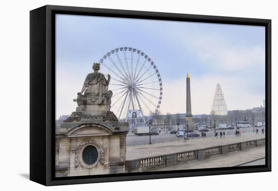 Place de la Concorde-Cora Niele-Framed Stretched Canvas