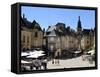 Place De La Liberte in the Old Town, Sarlat, Dordogne, France, Europe-Peter Richardson-Framed Stretched Canvas