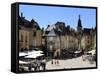 Place De La Liberte in the Old Town, Sarlat, Dordogne, France, Europe-Peter Richardson-Framed Stretched Canvas