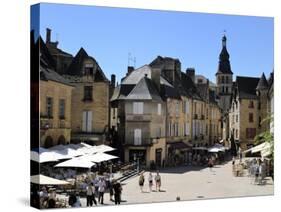 Place De La Liberte in the Old Town, Sarlat, Dordogne, France, Europe-Peter Richardson-Stretched Canvas