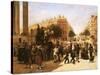 Place De La Madeleine, Paris, 1857-David Jacobsen-Stretched Canvas