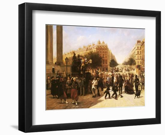 Place De La Madeleine, Paris, 1857-David Jacobsen-Framed Giclee Print