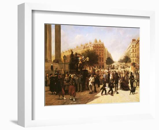 Place De La Madeleine, Paris, 1857-David Jacobsen-Framed Giclee Print