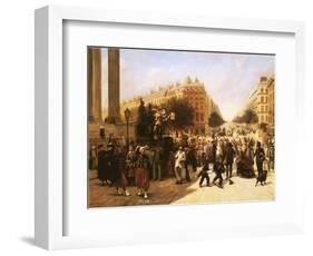 Place De La Madeleine, Paris, 1857-David Jacobsen-Framed Giclee Print