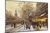 Place de la Republique, Paris-Eugene Galien-Laloue-Mounted Giclee Print