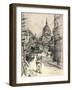 Place De La Sorbonne, 1915-Frank Milton Armington-Framed Giclee Print