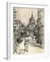 Place De La Sorbonne, 1915-Frank Milton Armington-Framed Giclee Print