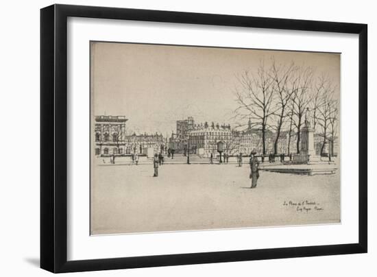 Place De Linstitut, 1915-Eugene Bejot-Framed Giclee Print