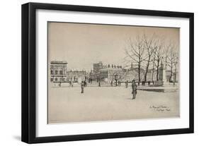 Place De Linstitut, 1915-Eugene Bejot-Framed Giclee Print