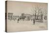 Place De Linstitut, 1915-Eugene Bejot-Stretched Canvas