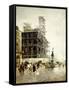 Place De Pyramides-Giuseppe Nittis-Framed Stretched Canvas