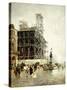 Place De Pyramides-Giuseppe Nittis-Stretched Canvas